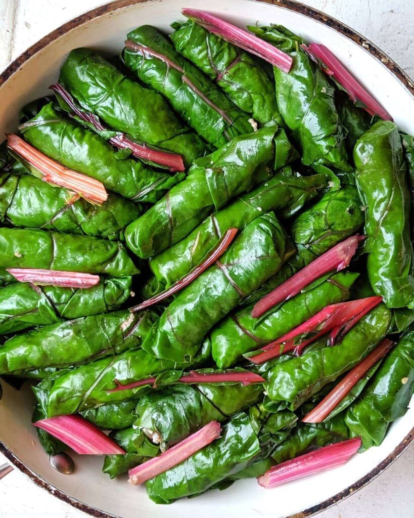 Stuffed swiss chard - mahshi selk