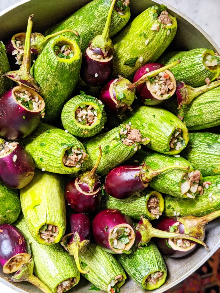 stuffed mahshi ready to cook