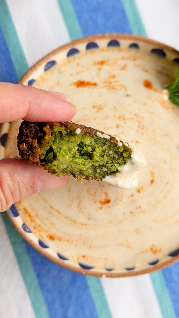 Taameya - Egyptian falafel with tahina sauce